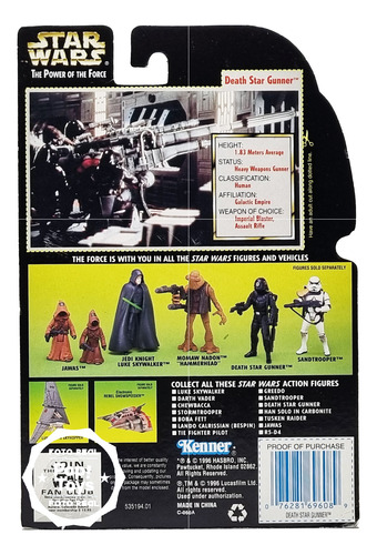 Kenner - Star Wars - Power Of The Force - Death Star Gunner