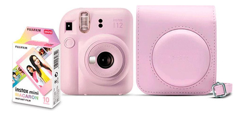 Câmera Fujifilm Instax Mini 12 Lilás + Bolsa + Filme Macaron
