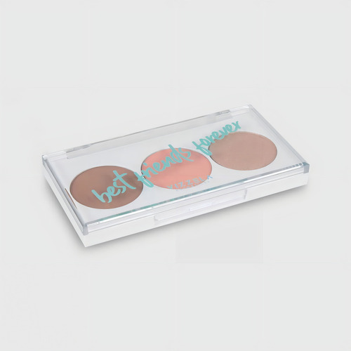 Paleta BFF Contorno, Rubor e Iluminador 03 - Vizzela