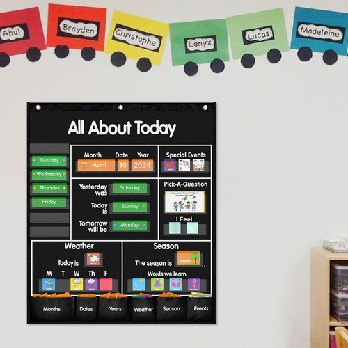 Cuadro De Bolsillo Con El Tiempo Y El Calendario Para