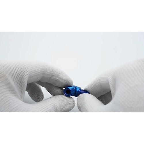 Codo De Aluminio Azul De 90 Grados De 6 An 1/2 Macho N...