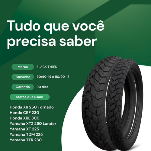 Par Pneu Diant Tras 90/90-19 + 110/90-17 Crosser Bros 150