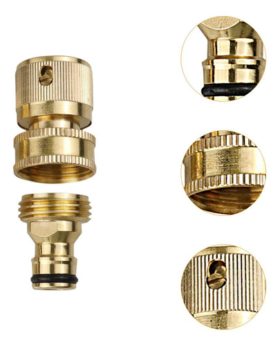 Conector Rápido De 3/4 Conector De Manguera Resistente