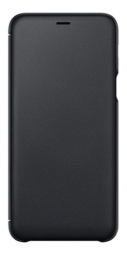Funda Para Celular Wallet Cover Samsung Galaxy A6+ Black Color Negro