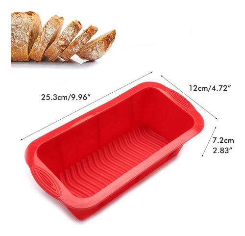 Molde De Silicona Para Hornear Pan De Fácil Liberación