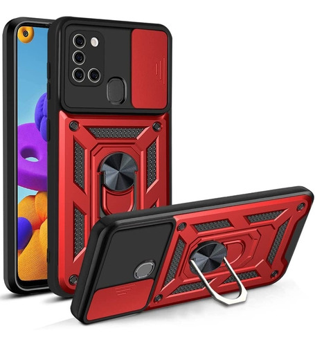 Forro Case Estuche Para Samsung A21s Con Cubierta De Camara 