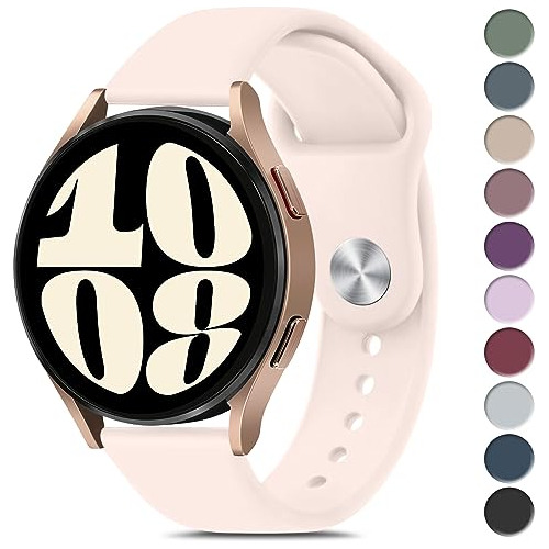 Malla De Silicona Para Samsung Galaxy Watch 6 40 47mm Rosa