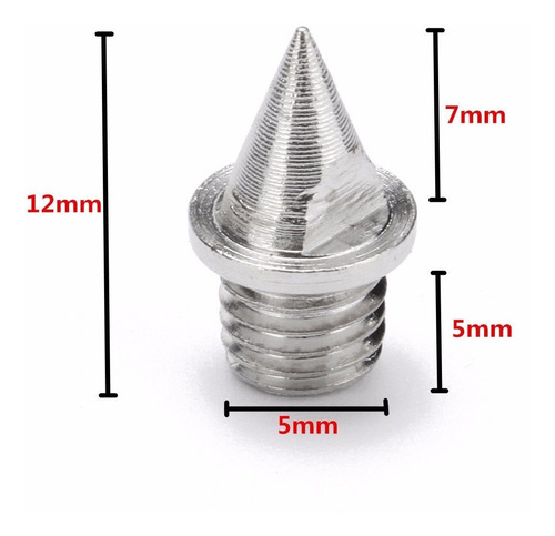 Imagen 3 de 9 de Set 16 Clavos Acero 7mm Para Zapatillas De Atletismo Running