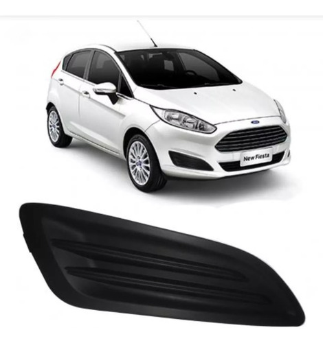 Grade Tela Parachoque New Fiesta 2015 2016 2017 Direito