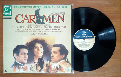 Carmen Bizet Placido Domingo Bso 1984 Disco Lp Vinilo