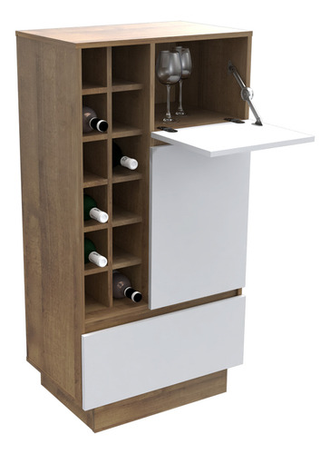 Mueble Bar Inval Amaretto/blanco Mb2022