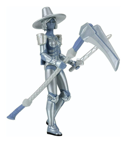 Roblox Boneco Articulado Aven Guerreira Prateada 10cm Sunny