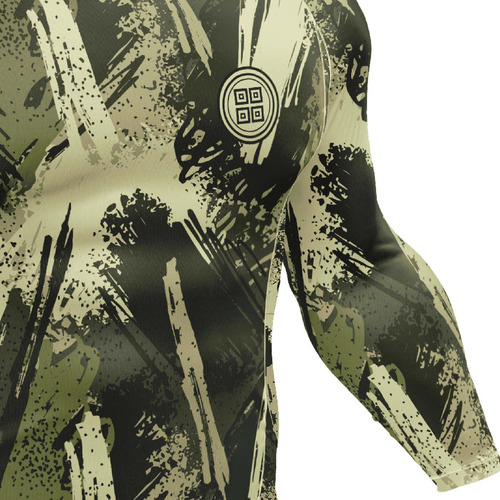 Imagem 4 de 4 de Rashguard Fitness Jiu Jitsu Luta Brasil Combate Camuflado