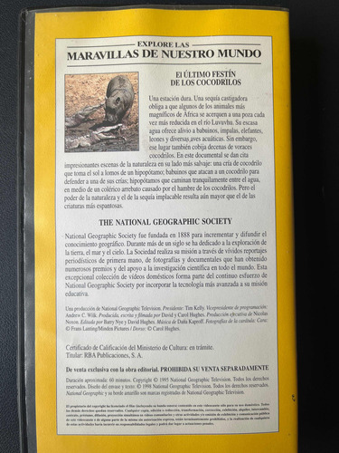 Vhs National Geographic Video