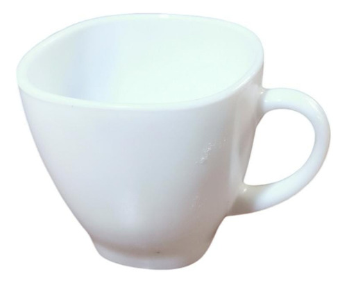 3 Jgos Taza Y Plato Expresso 80ml Té Cristal Templado Blanco