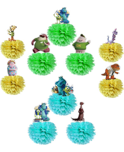 Jwseeme 10 Piezas De Centros De Mesa De Monsters Inc, Sumini