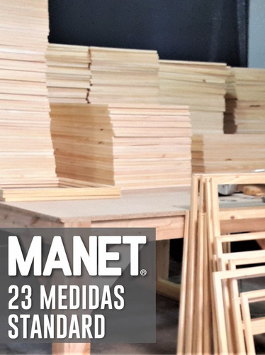 Bastidor Entelado Lienzo Acrilico Oleo Manet 70x100 Box Óleo Blanco