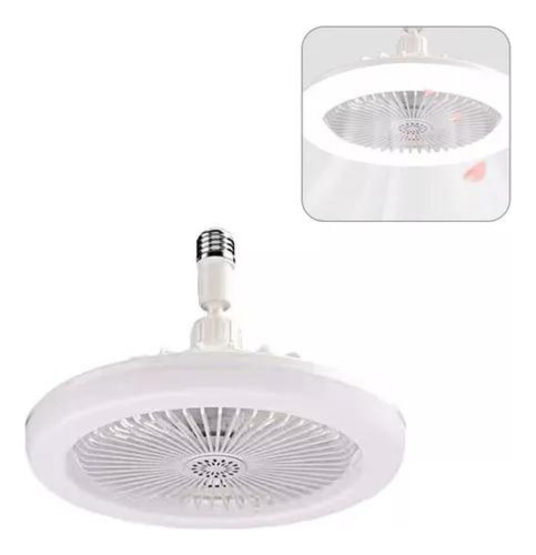 4x Lampara Y Ventilador Foco Led De 30w 23cm Con Control