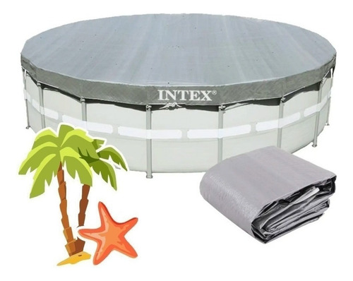 Cobertor Pvc Modelo Estructural Redondo 549cm Intex