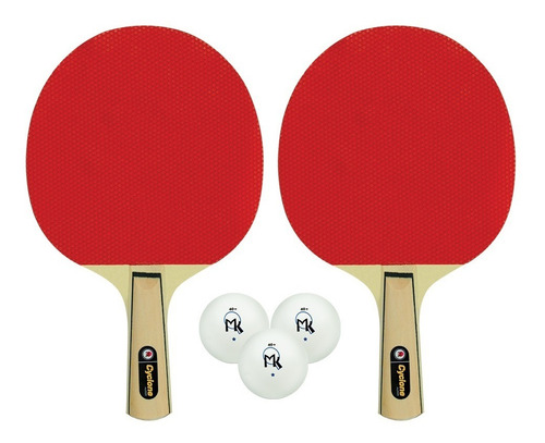 2 Raquetas 3 Pelotas De Ping Pong Pinpon Pinpong