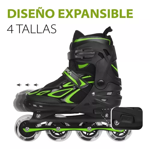 Par de Patines en Linea Talla Grande Altera Ajustables