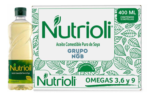 Caja Aceite Nutrioli 12 Piezas De 400ml C/u