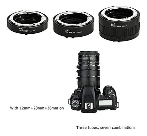 Jjc F Mount Auto Focus Macro Extension Tube Set Para Nikon D