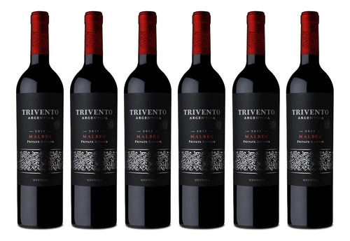 Vino Trivento Private Reserva Malbec X750cc Cajax6