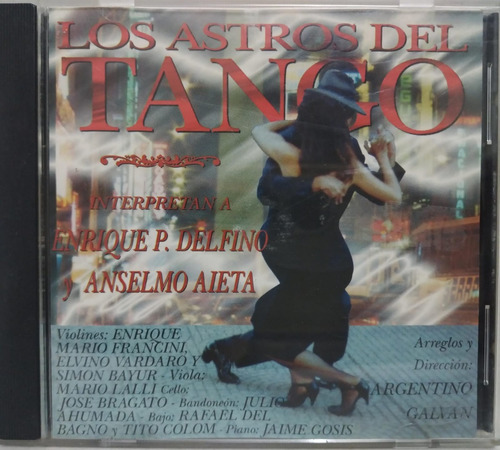 Enrique Delfino Y Anselo Aieta  Los Astros Del Tango Cd