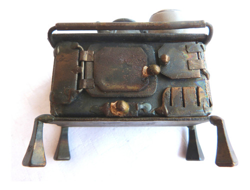 Monijor62-antiguo Coleccion Miniatura Cocina Estufa Hierro (Usado)