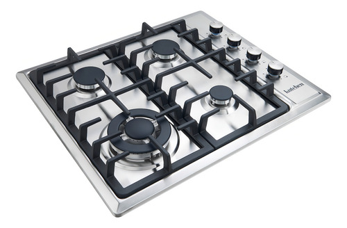 Parrilla Gas Kutchen Kpg32560s 4 Quemadores Acero Inox. 60cm Color Plateado