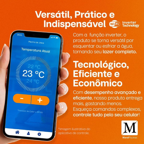 Trocador De Calor Inverter C/ Wifi Até 40m³ Com Wifi Brustec