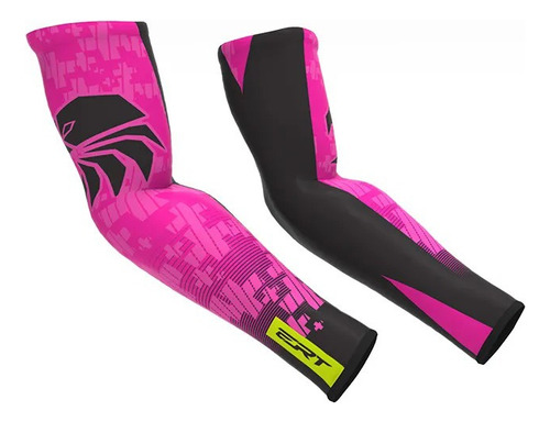 Manguito Ciclismo Ert Verão Dry Proteção Uv Team Rosa