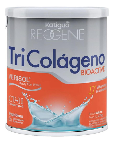 Tricolágeno Bioactive Katiguá Sabor Natural Lata 275g Natural