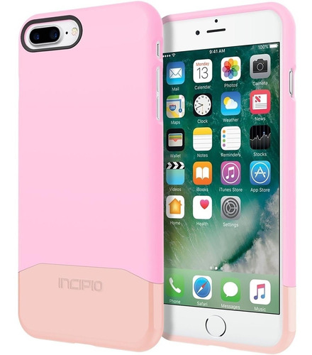 . Funda Incipio Edge Chrome Rosa Para iPhone 8 Plus Y 7 Plus