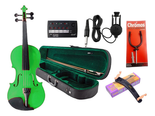 Combo Violin Estudio Madera 1/4 1/2 3/4 4/4 + Accesorios