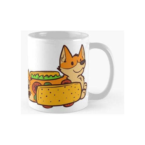 Taza Sandwich Corgi Calidad Premium