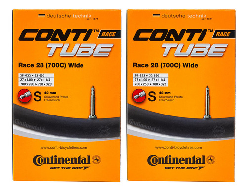 Continental Unisex's Race Tube Wide 28 Interior, Negro, [25