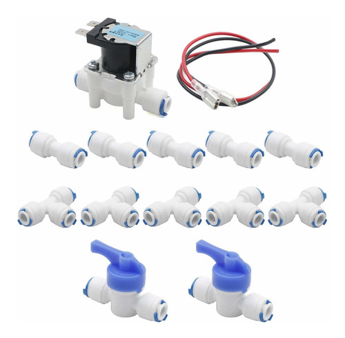 Pxyelec Válvula Solenoide De Entrada De Agua De 24 V Cc De 1