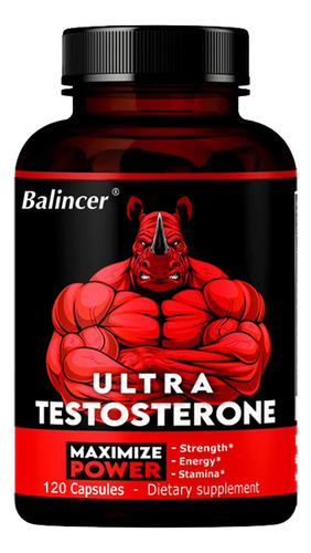 Potenciador De Testosterona Premium Para Hombres -120 Cápsul