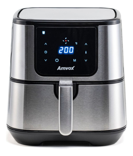 Fritadeira Air Fryer Amvox 7l Painel Digital Arf1255 - 127v Cor Aço inoxidável