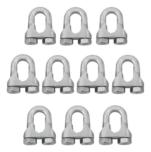 Clips Grampo P/ Cabo De Aço 1/8'' 1,0001 10 Unidades - Nord