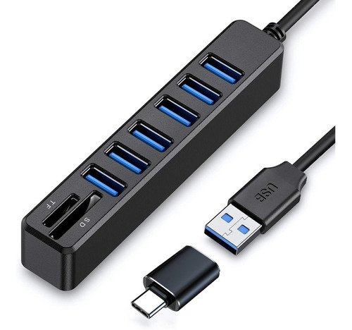 Adaptador Multipuerto 8 En 1 Usb Hubs  Para Macbook / Pc