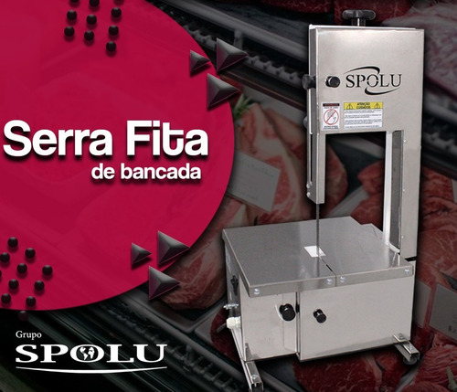 Serra Fita De Bancada 1/3cv Para Açougue Osso 110v/220v Inox 110v/220v ( Bivolt )