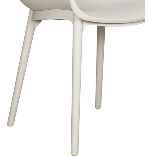 Silla De Jardín Aura 2 Sillas Con Apoyabrazos Resistente Color Blanco