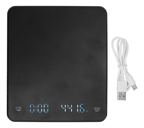 Timer Digital De Balança De Café, Tela Led, Carregamento Usb