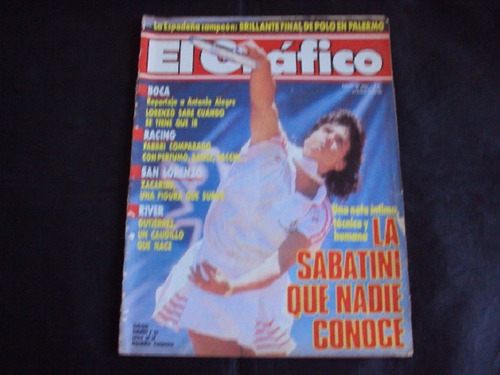 Revista El Grafico # 3557 - Tapa Gabriela Sabatini