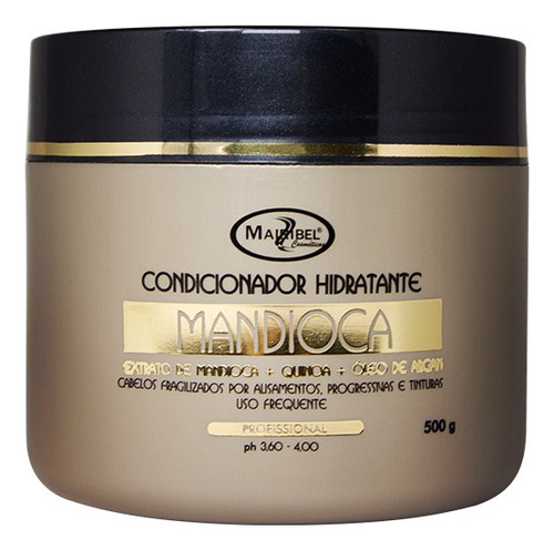 Condicion Mascara Mandioca + Quinoa Mairibel Pt 500g Brilho