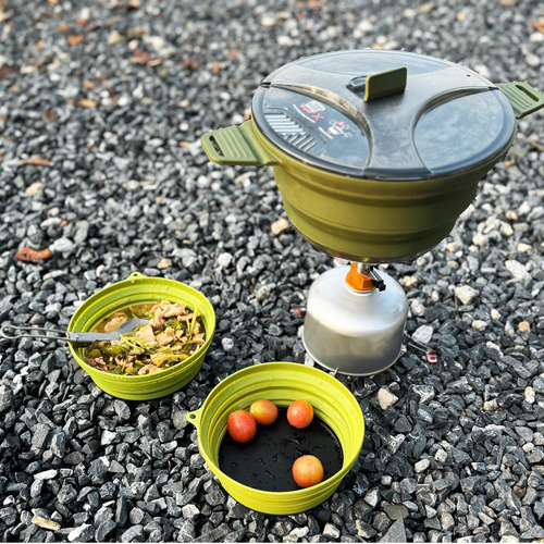 Juego De Ollas Y Tazones De Picnic, Juego De Cubiertos De
