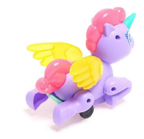 Carros De Cuerda Unicornio Pony Juguete Niñas X 4 Unidades